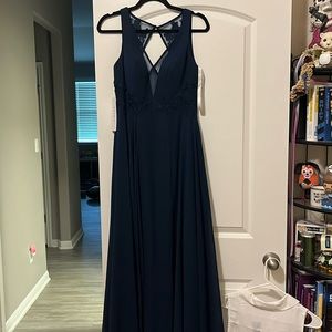 Women’s Bridesmaid Gown, Navy, Azazie *NEW WITH TAGS*